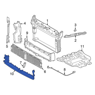 Volkswagen OE - Front Forward Radiator Support Baffle