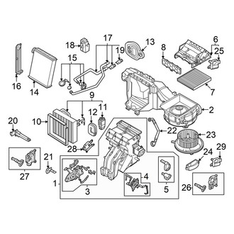 Volkswagen OE - Air Conditioner & Heater - Evaporator & Heater Components (Tri Zone)