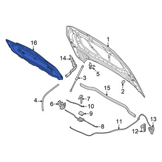 Volkswagen OE - Front Hood Insulation Pad