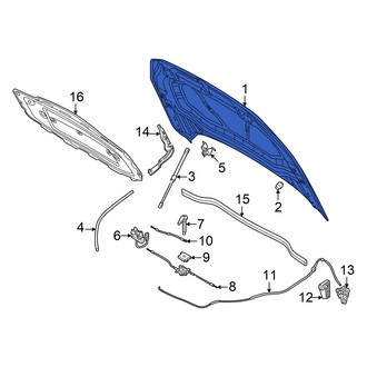 Volkswagen OE - Front Hood Panel