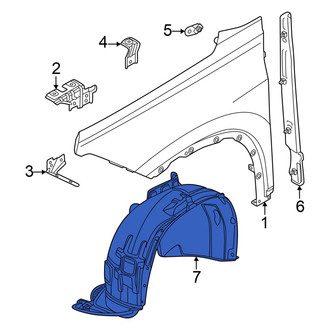 Volkswagen OE - Front Right Fender Splash Shield