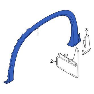 Volkswagen OE - Rear Left Rearward Wheel Arch Molding