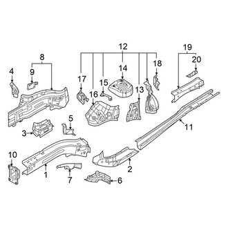 Volkswagen OE - Fender - Structural Components & Rails (Passenger Side)