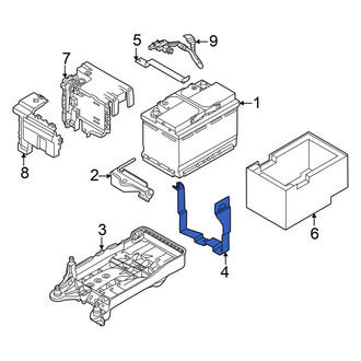 Volkswagen OE - Lower Battery Hold Down Frame