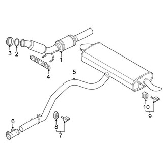 Volkswagen OE - Exhaust System - Exhaust Components (S / SE / SE R-Line Black FWD)