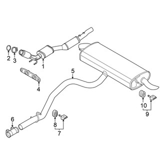 Volkswagen OE - Exhaust System - Exhaust Components (S / SE / SE R-Line Black AWD)