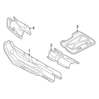 Volkswagen OE - Exhaust System - Heat Shields (S / SE / SE R-Line Black)