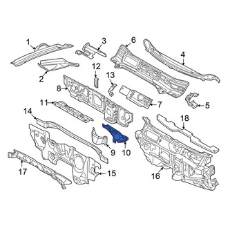 Volkswagen OE - Right Cowl Side Panel