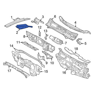 Volkswagen OE - Front Cowl Plenum Panel