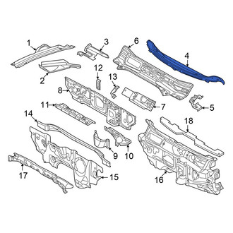 Volkswagen OE - Front Cowl Plenum Panel