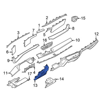 Volkswagen OE - Left Instrument Panel Knee Bolster