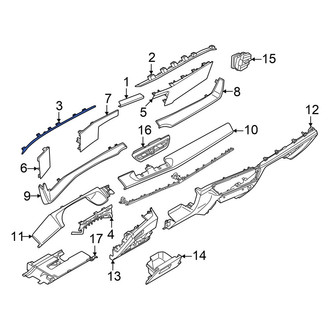 Volkswagen OE - Center Instrument Panel Trim Panel