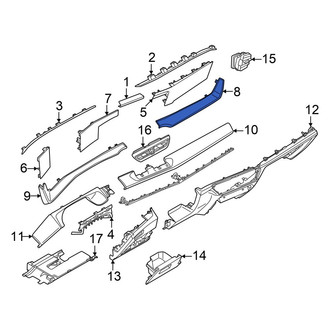 Volkswagen OE - Right Instrument Panel Molding