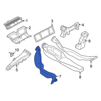 Volkswagen OE - Rear Left Instrument Panel Air Duct