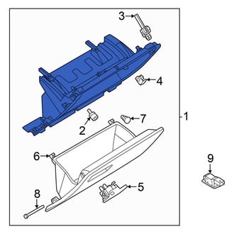 Volkswagen OE - Front Glove Box Assembly