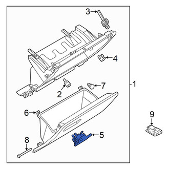 Volkswagen OE - Front Glove Box Handle