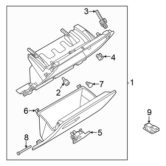 Volkswagen OE - Instrument Panel - Glove Box