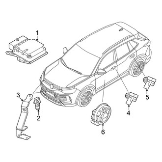 Volkswagen OE - Restraint Systems - Air Bag Components (Modules and Sensors)
