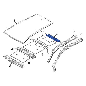 Volkswagen OE - Rear Roof Header Panel
