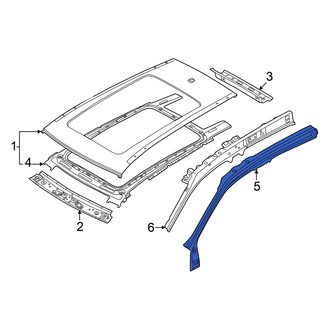 Volkswagen OE - Right Roof Side Rail