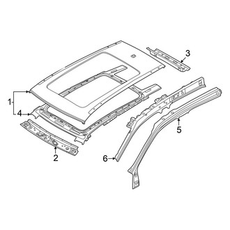 Volkswagen OE - Roof & Components (With Panoramic), (SE / SE R-Line Black)