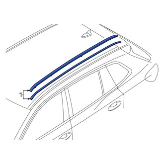 Volkswagen OE - Left Roof Luggage Carrier Side Rail