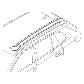 Volkswagen OE - Roof - Luggage Carrier (With Panoramic), (SE R-Line Black)