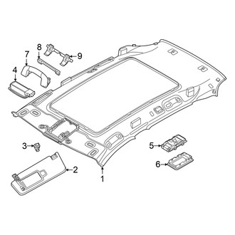 Volkswagen OE - Roof - Interior Trim (With Panoramic), (SE / SE R-Line Black)
