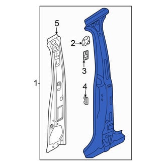 Volkswagen OE - Right Body B-Pillar