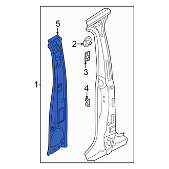 Volkswagen OE - Right Lower Body B-Pillar Reinforcement