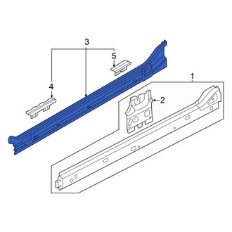 Volkswagen OE - Left Inner Rocker Panel