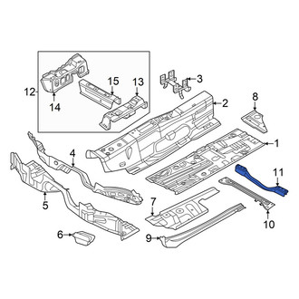Volkswagen OE - Front Left Forward Floor Pan Reinforcement
