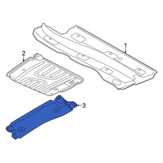 Volkswagen OE - Front Center Floor Pan Splash Shield