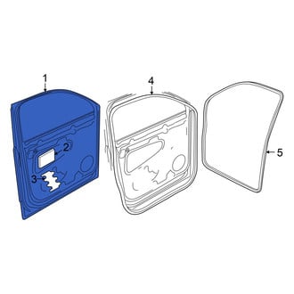 Volkswagen OE - Front Right Door Shell