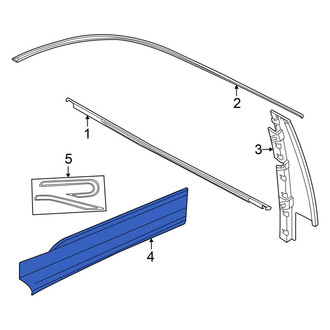 Volkswagen OE - Front Left Door Molding