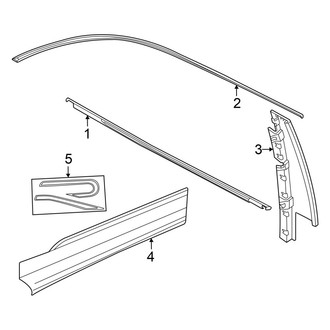 Volkswagen OE - Front Door - Exterior Trim