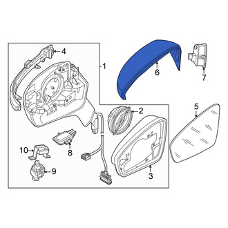 Volkswagen OE - Front Right Door Mirror Cover