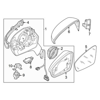 Volkswagen OE - Front Door - Outside Mirrors