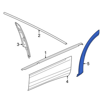 Volkswagen OE - Rear Right Rearward Wheel Arch Molding