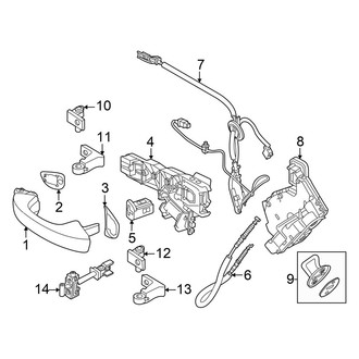 Volkswagen OE - Rear Door - Lock & Hardware