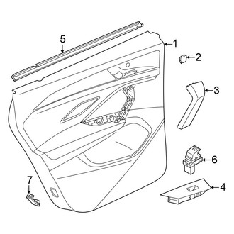 Volkswagen OE - Rear Door - Interior Trim (SE / SE R-Line Black)