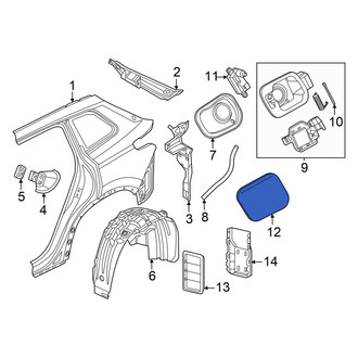 Volkswagen OE - Rear Fuel Filler Door