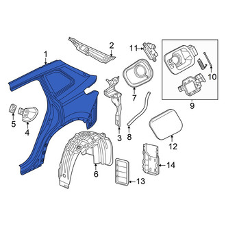 Volkswagen OE - Rear Left Inner Quarter Panel