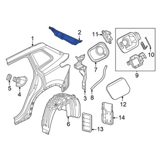 Volkswagen OE - Rear Left Quarter Panel Gutter