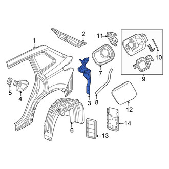 Volkswagen OE - Rear Left Tail Light Pocket