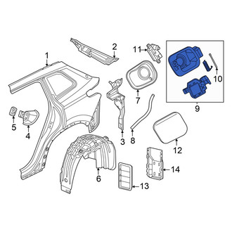 Volkswagen OE - Rear Fuel Filler Housing