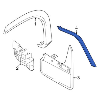 Volkswagen OE - Left Body D-Pillar Molding