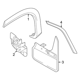 Volkswagen OE - Quarter Panel - Exterior Trim