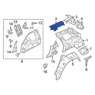 Volkswagen OE - Roof Panel Reinforcement
