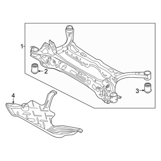 Volkswagen OE - Rear Suspension - Suspension Mounting (S / SE / SE R-Line Black FWD)